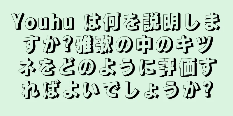 Youhu は何を説明しますか?雅歌の中のキツネをどのように評価すればよいでしょうか?