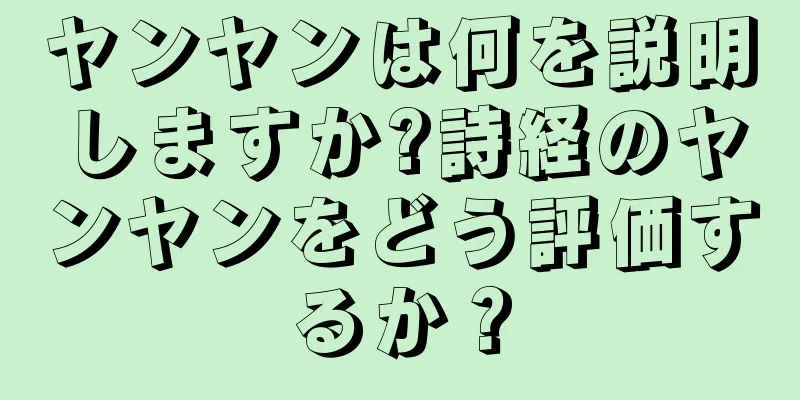 ヤンヤンは何を説明しますか?詩経のヤンヤンをどう評価するか？