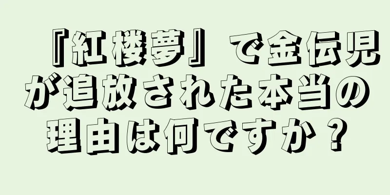 『紅楼夢』で金伝児が追放された本当の理由は何ですか？