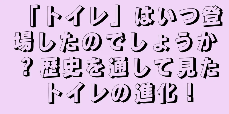「トイレ」はいつ登場したのでしょうか？歴史を通して見たトイレの進化！