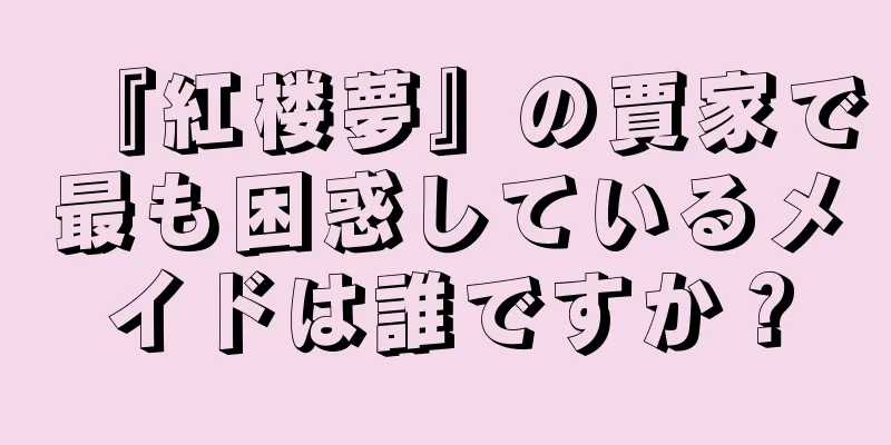 『紅楼夢』の賈家で最も困惑しているメイドは誰ですか？