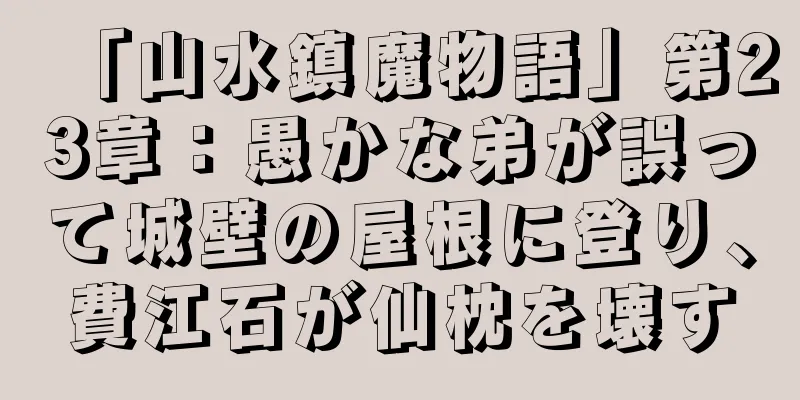 「山水鎮魔物語」第23章：愚かな弟が誤って城壁の屋根に登り、費江石が仙枕を壊す