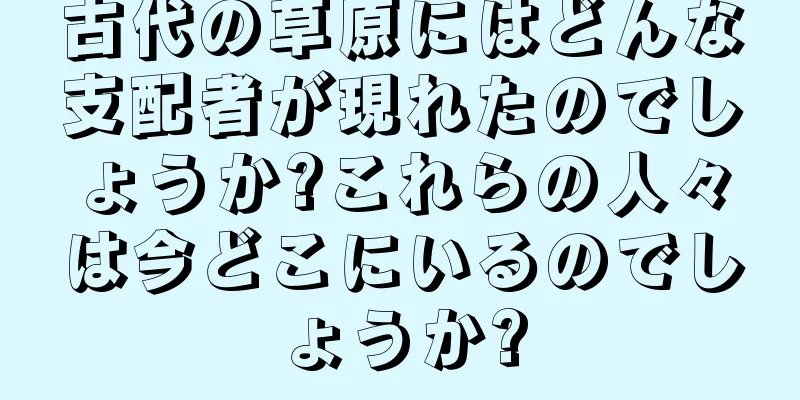 古代の草原にはどんな支配者が現れたのでしょうか?これらの人々は今どこにいるのでしょうか?