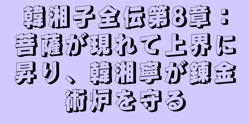 韓湘子全伝第8章：菩薩が現れて上界に昇り、韓湘寧が錬金術炉を守る
