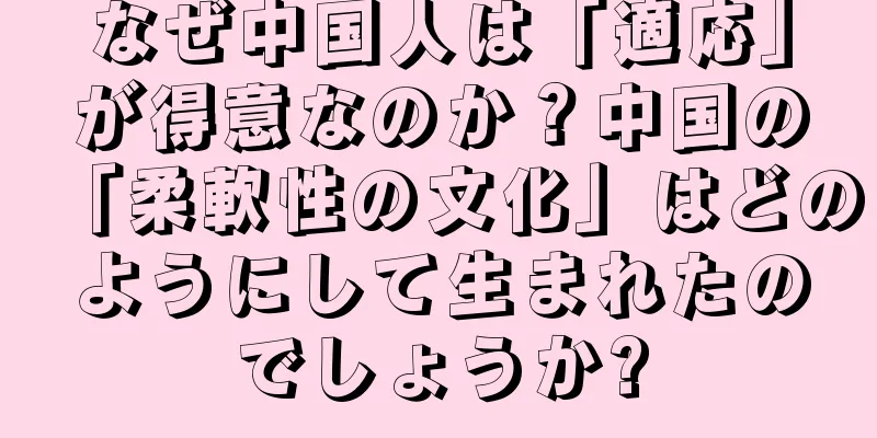 なぜ中国人は「適応」が得意なのか？中国の「柔軟性の文化」はどのようにして生まれたのでしょうか?