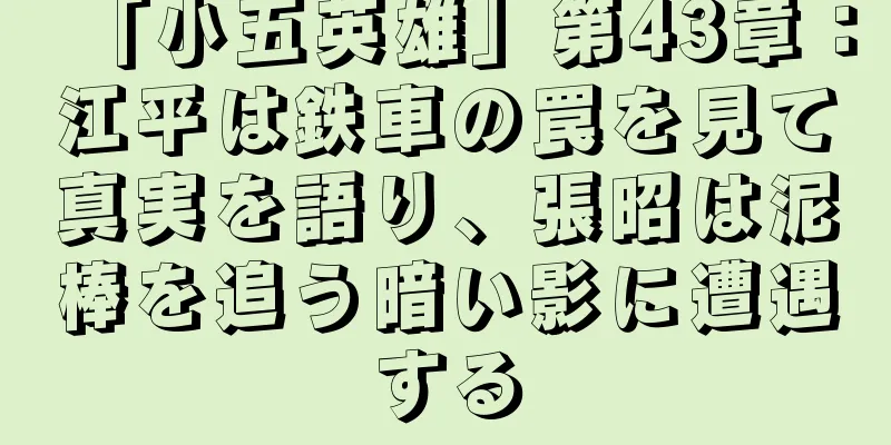 「小五英雄」第43章：江平は鉄車の罠を見て真実を語り、張昭は泥棒を追う暗い影に遭遇する