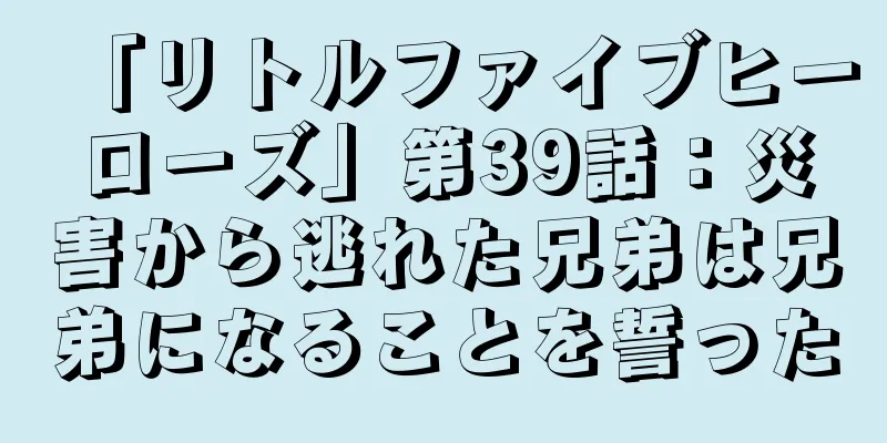 「リトルファイブヒーローズ」第39話：災害から逃れた兄弟は兄弟になることを誓った