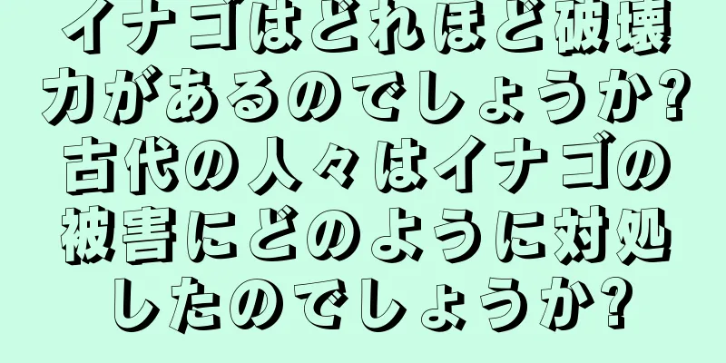 イナゴはどれほど破壊力があるのでしょうか?古代の人々はイナゴの被害にどのように対処したのでしょうか?