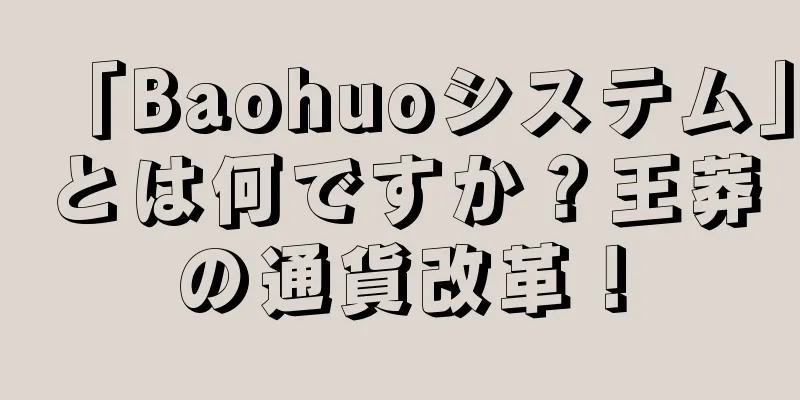 「Baohuoシステム」とは何ですか？王莽の通貨改革！