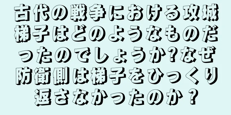 古代の戦争における攻城梯子はどのようなものだったのでしょうか?なぜ防衛側は梯子をひっくり返さなかったのか？
