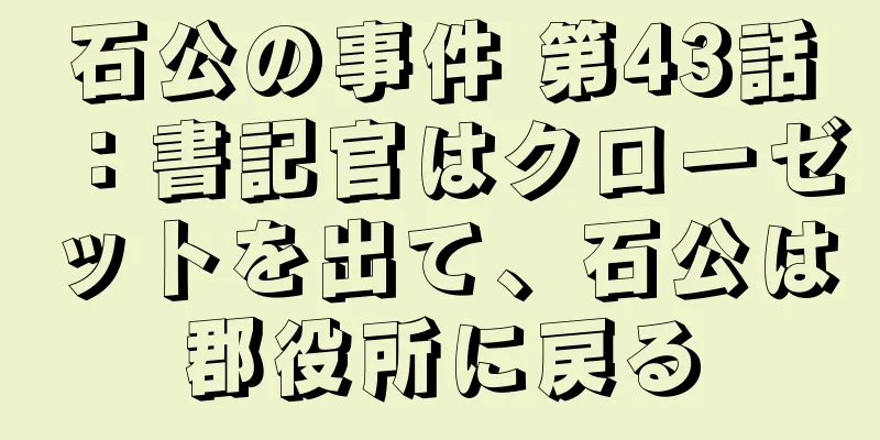 石公の事件 第43話：書記官はクローゼットを出て、石公は郡役所に戻る