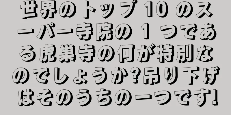 世界のトップ 10 のスーパー寺院の 1 つである虎巣寺の何が特別なのでしょうか?吊り下げはそのうちの一つです!
