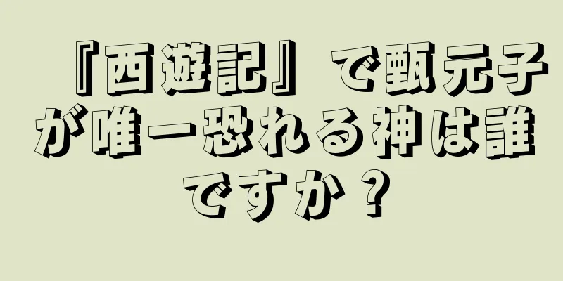 『西遊記』で甄元子が唯一恐れる神は誰ですか？