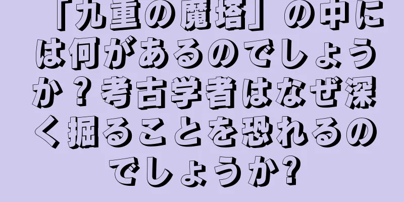 「九重の魔塔」の中には何があるのでしょうか？考古学者はなぜ深く掘ることを恐れるのでしょうか?