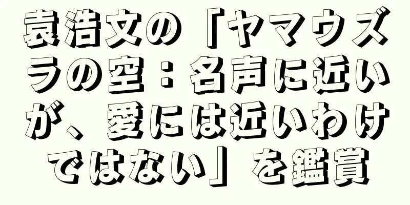 袁浩文の「ヤマウズラの空：名声に近いが、愛には近いわけではない」を鑑賞