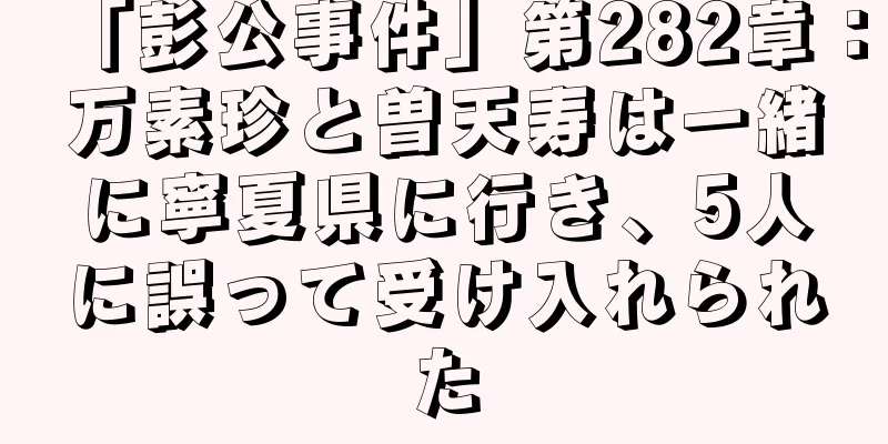 「彭公事件」第282章：万素珍と曽天寿は一緒に寧夏県に行き、5人に誤って受け入れられた