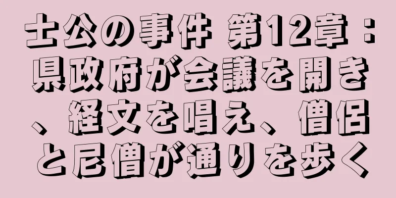 士公の事件 第12章：県政府が会議を開き、経文を唱え、僧侶と尼僧が通りを歩く