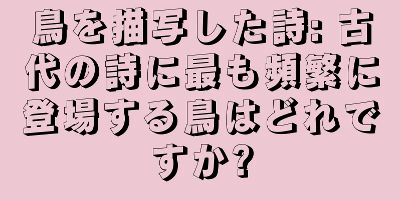 鳥を描写した詩: 古代の詩に最も頻繁に登場する鳥はどれですか?