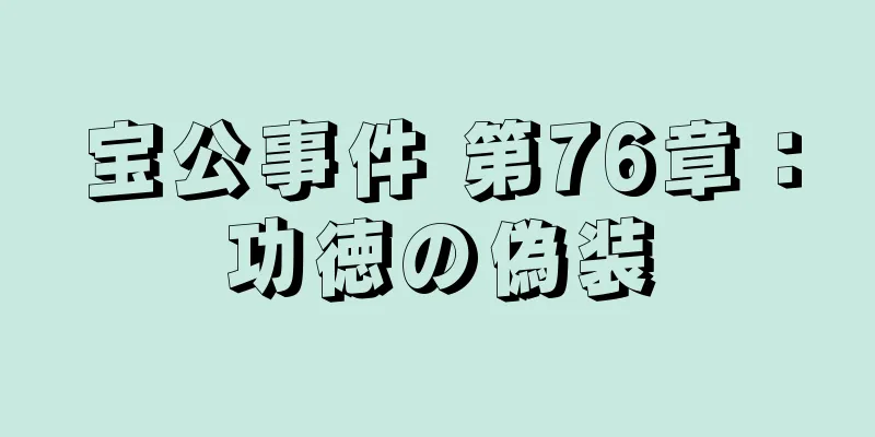 宝公事件 第76章：功徳の偽装
