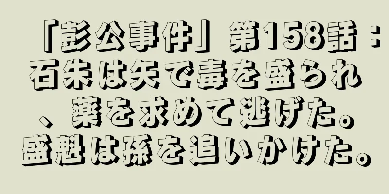 「彭公事件」第158話：石朱は矢で毒を盛られ、薬を求めて逃げた。盛魁は孫を追いかけた。