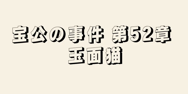 宝公の事件 第52章 玉面猫