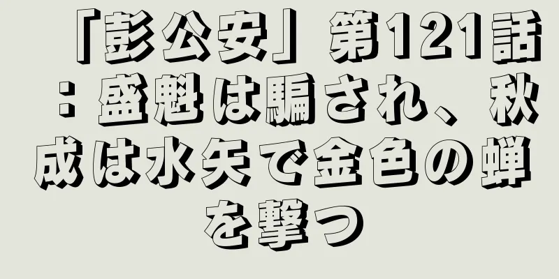 「彭公安」第121話：盛魁は騙され、秋成は水矢で金色の蝉を撃つ