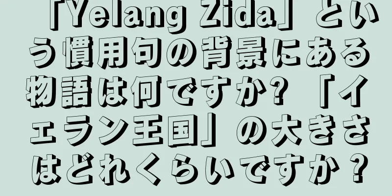 「Yelang Zida」という慣用句の背景にある物語は何ですか? 「イェラン王国」の大きさはどれくらいですか？