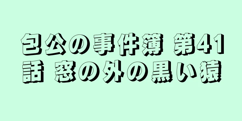 包公の事件簿 第41話 窓の外の黒い猿