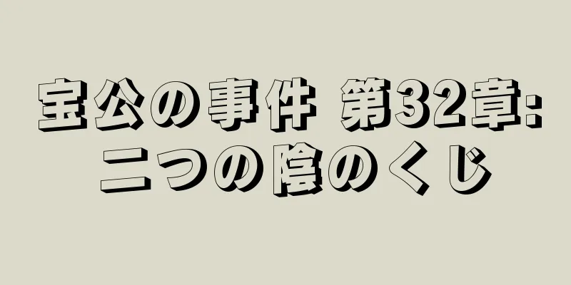 宝公の事件 第32章: 二つの陰のくじ