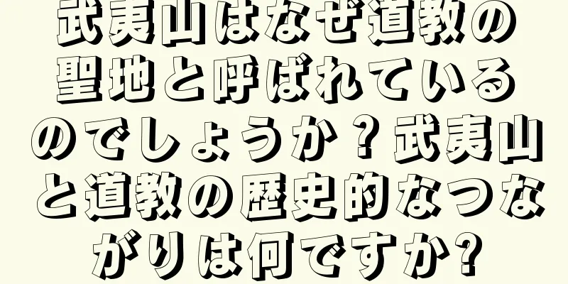 武夷山はなぜ道教の聖地と呼ばれているのでしょうか？武夷山と道教の歴史的なつながりは何ですか?