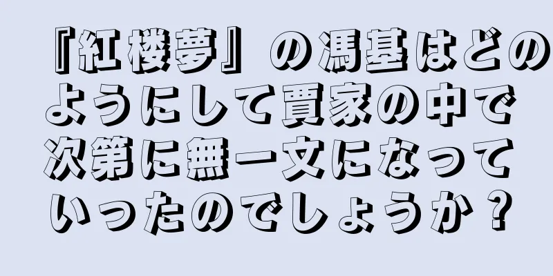 『紅楼夢』の馮基はどのようにして賈家の中で次第に無一文になっていったのでしょうか？