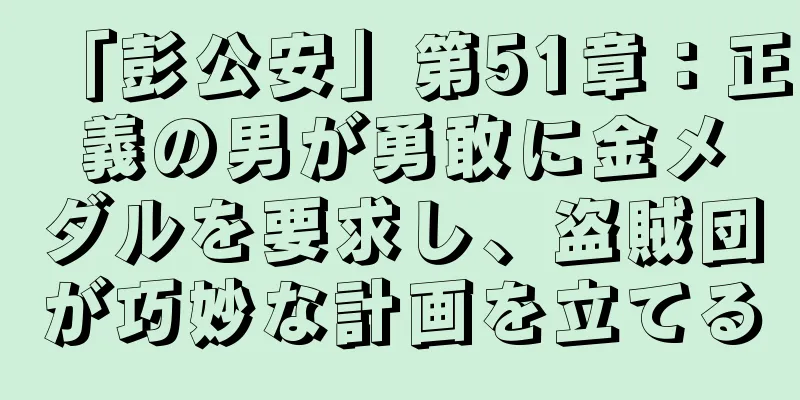 「彭公安」第51章：正義の男が勇敢に金メダルを要求し、盗賊団が巧妙な計画を立てる