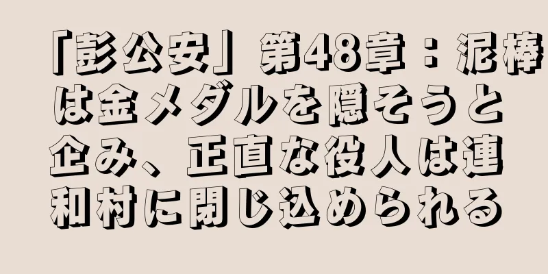「彭公安」第48章：泥棒は金メダルを隠そうと企み、正直な役人は連和村に閉じ込められる