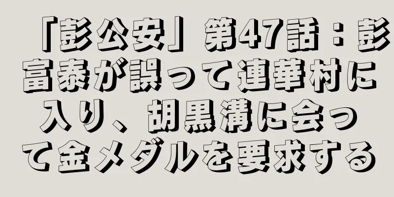 「彭公安」第47話：彭富泰が誤って連華村に入り、胡黒溝に会って金メダルを要求する