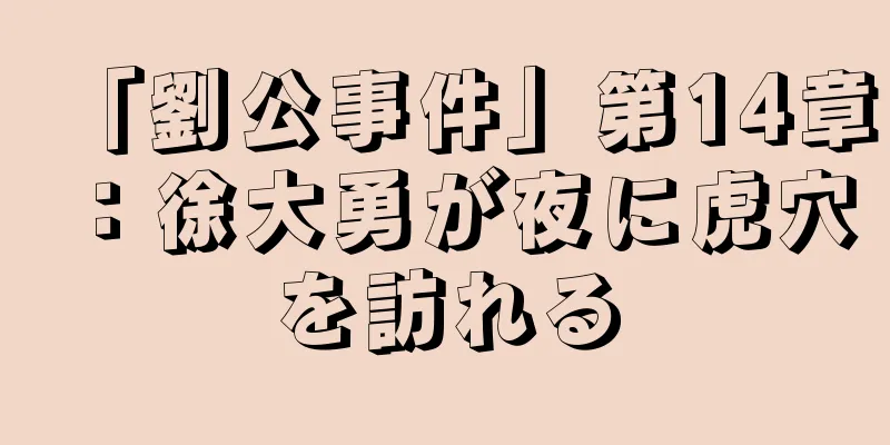 「劉公事件」第14章：徐大勇が夜に虎穴を訪れる