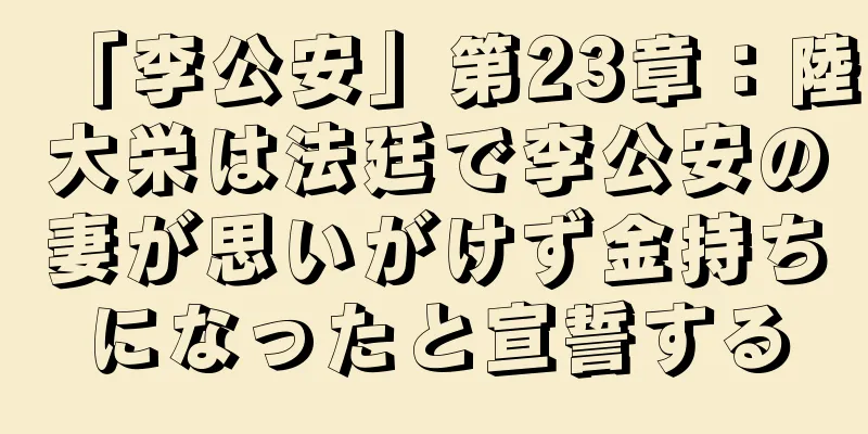「李公安」第23章：陸大栄は法廷で李公安の妻が思いがけず金持ちになったと宣誓する