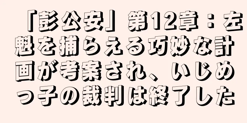 「彭公安」第12章：左魁を捕らえる巧妙な計画が考案され、いじめっ子の裁判は終了した