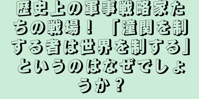 歴史上の軍事戦略家たちの戦場！ 「潼関を制する者は世界を制する」というのはなぜでしょうか？