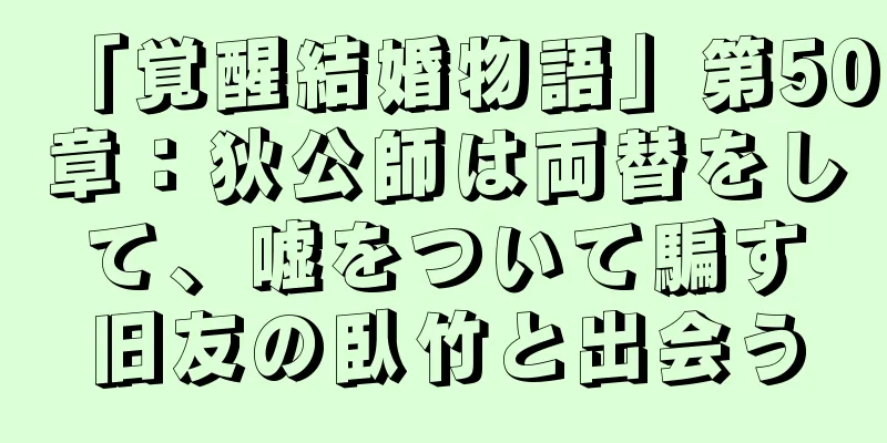 「覚醒結婚物語」第50章：狄公師は両替をして、嘘をついて騙す旧友の臥竹と出会う