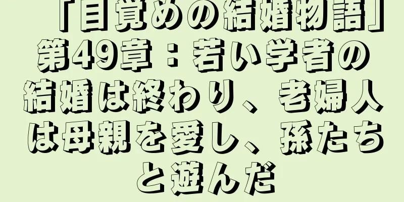 「目覚めの結婚物語」第49章：若い学者の結婚は終わり、老婦人は母親を愛し、孫たちと遊んだ