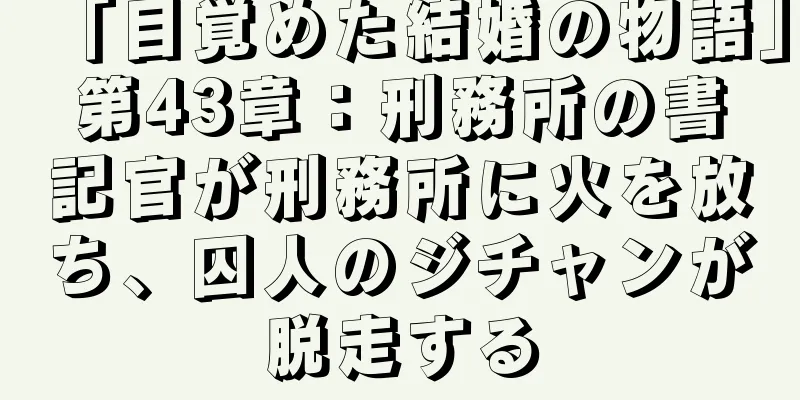 「目覚めた結婚の物語」第43章：刑務所の書記官が刑務所に火を放ち、囚人のジチャンが脱走する
