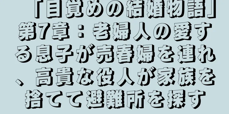 「目覚めの結婚物語」第7章：老婦人の愛する息子が売春婦を連れ、高貴な役人が家族を捨てて避難所を探す