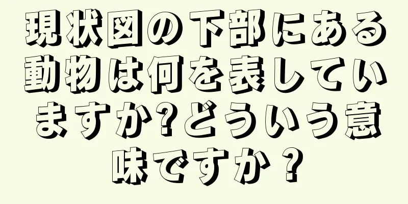 現状図の下部にある動物は何を表していますか?どういう意味ですか？