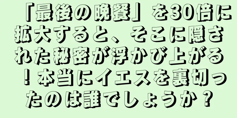 「最後の晩餐」を30倍に拡大すると、そこに隠された秘密が浮かび上がる！本当にイエスを裏切ったのは誰でしょうか？