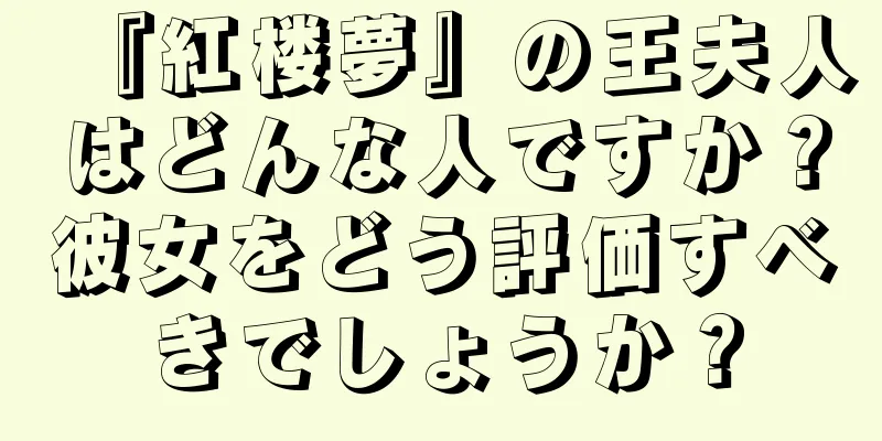 『紅楼夢』の王夫人はどんな人ですか？彼女をどう評価すべきでしょうか？