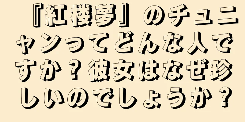 『紅楼夢』のチュニャンってどんな人ですか？彼女はなぜ珍しいのでしょうか？