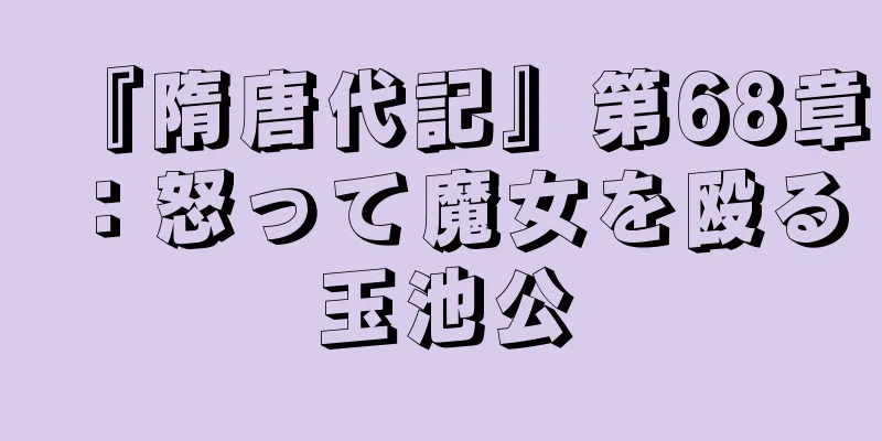 『隋唐代記』第68章：怒って魔女を殴る玉池公