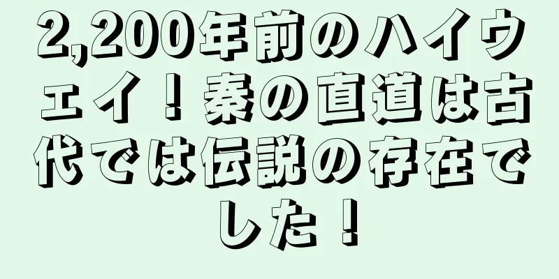 2,200年前のハイウェイ！秦の直道は古代では伝説の存在でした！