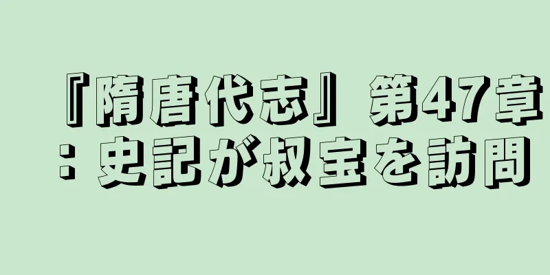 『隋唐代志』第47章：史記が叔宝を訪問