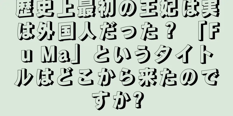歴史上最初の王妃は実は外国人だった？ 「Fu Ma」というタイトルはどこから来たのですか?